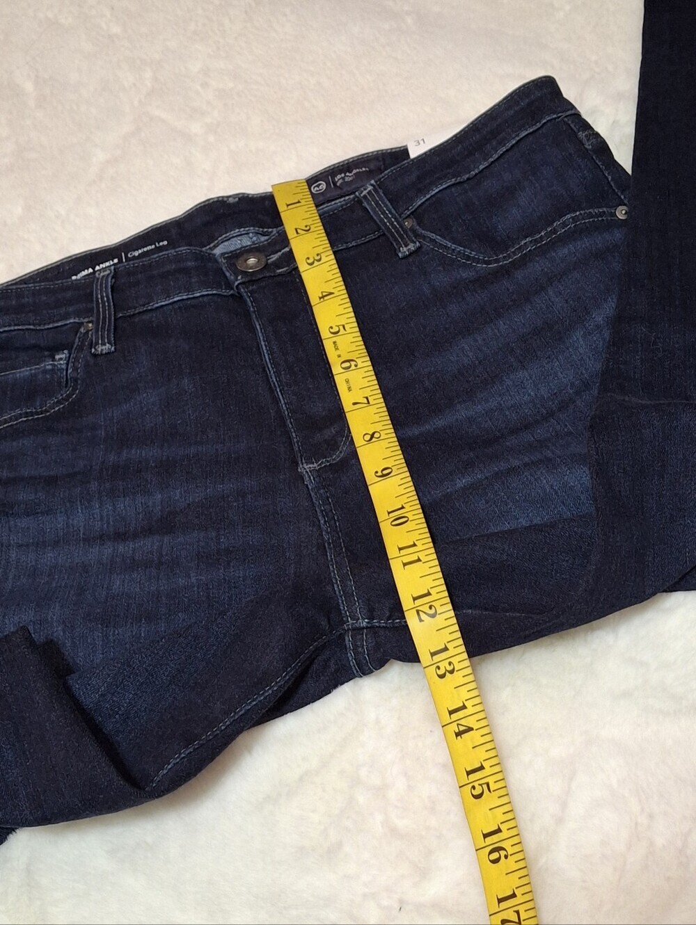 AG Adriano Goldschmied Prima Ankle Cigarette Leg Jeans Dark Wash Size 31 - Picture 12 of 16